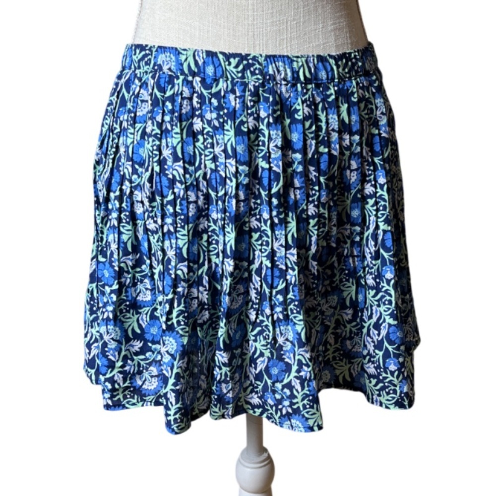 Vineyard Vines Winter Garden Pleated Skirt Deep Bay Color - Small NWT